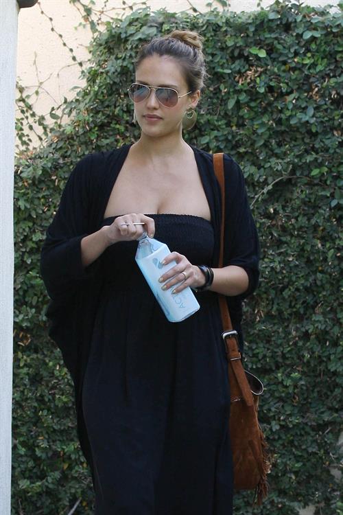 Jessica Alba going to business meeting in Westwood on September 9, 2011