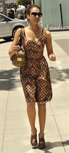 Jessica Alba heads to an afternoon meeting in Beverly Hills June 16, 2010 