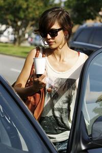 Jessica Alba leaving Caffe Luxxe in Brentwood on March 20, 2010 