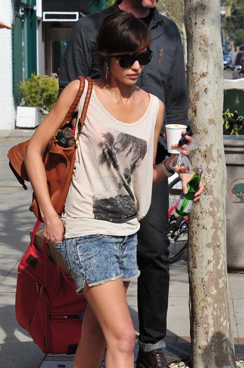 Jessica Alba leaving Caffe Luxxe in Brentwood on March 20, 2010 