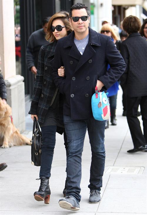 Jessica Alba out for breakfast in Beverly Hills on December 26 