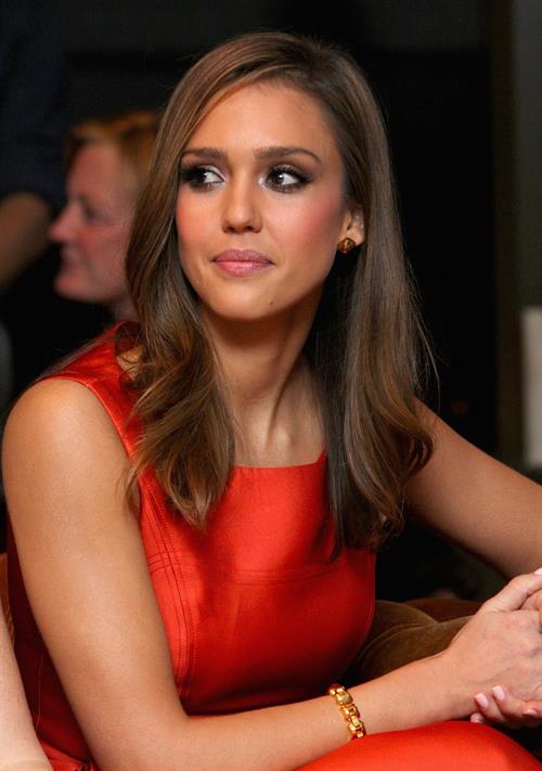 Jessica Alba Cocktails and Conversation at Soho house on February 21, 2012
