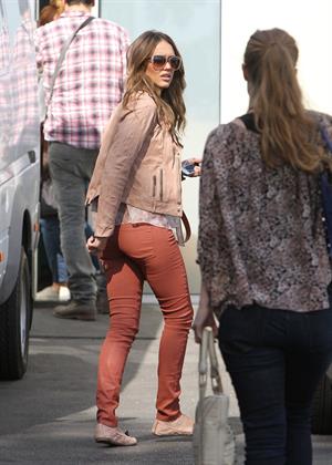 Jessica Alba wrestling in Los Angeles 09-04-12 