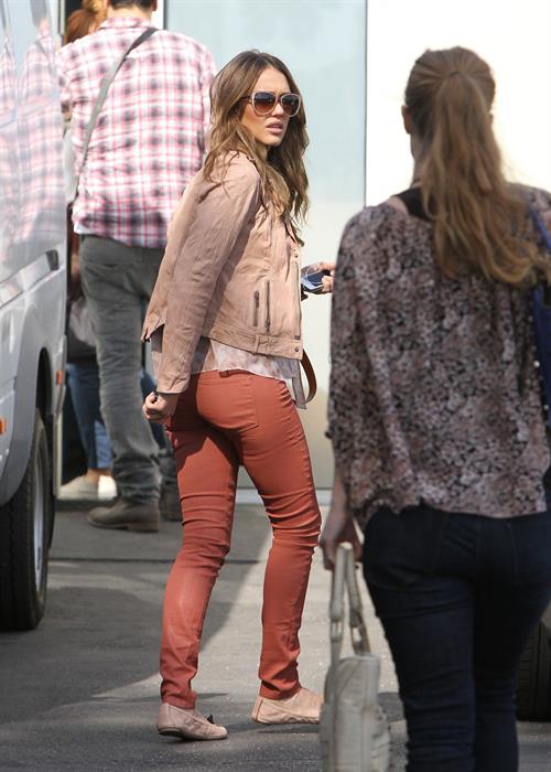 Jessica Alba wrestling in Los Angeles 09-04-12 