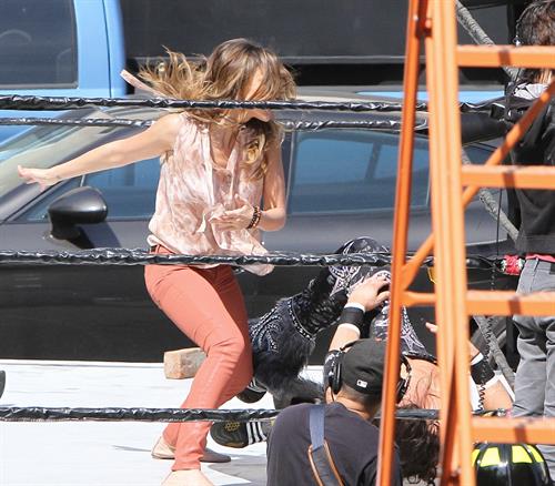 Jessica Alba wrestling in Los Angeles 09-04-12 