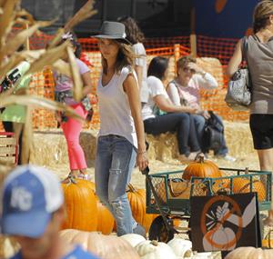 Jessica Alba – at Mr Bones Pumpkin Patch 10/12/13  