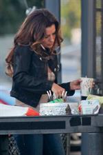 Eva Longoria – “Any Day” set candids in LA 11/4/13  