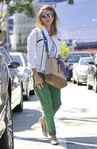 Jessica Alba - Out for a stroll in Los Angeles , March 30, 2013