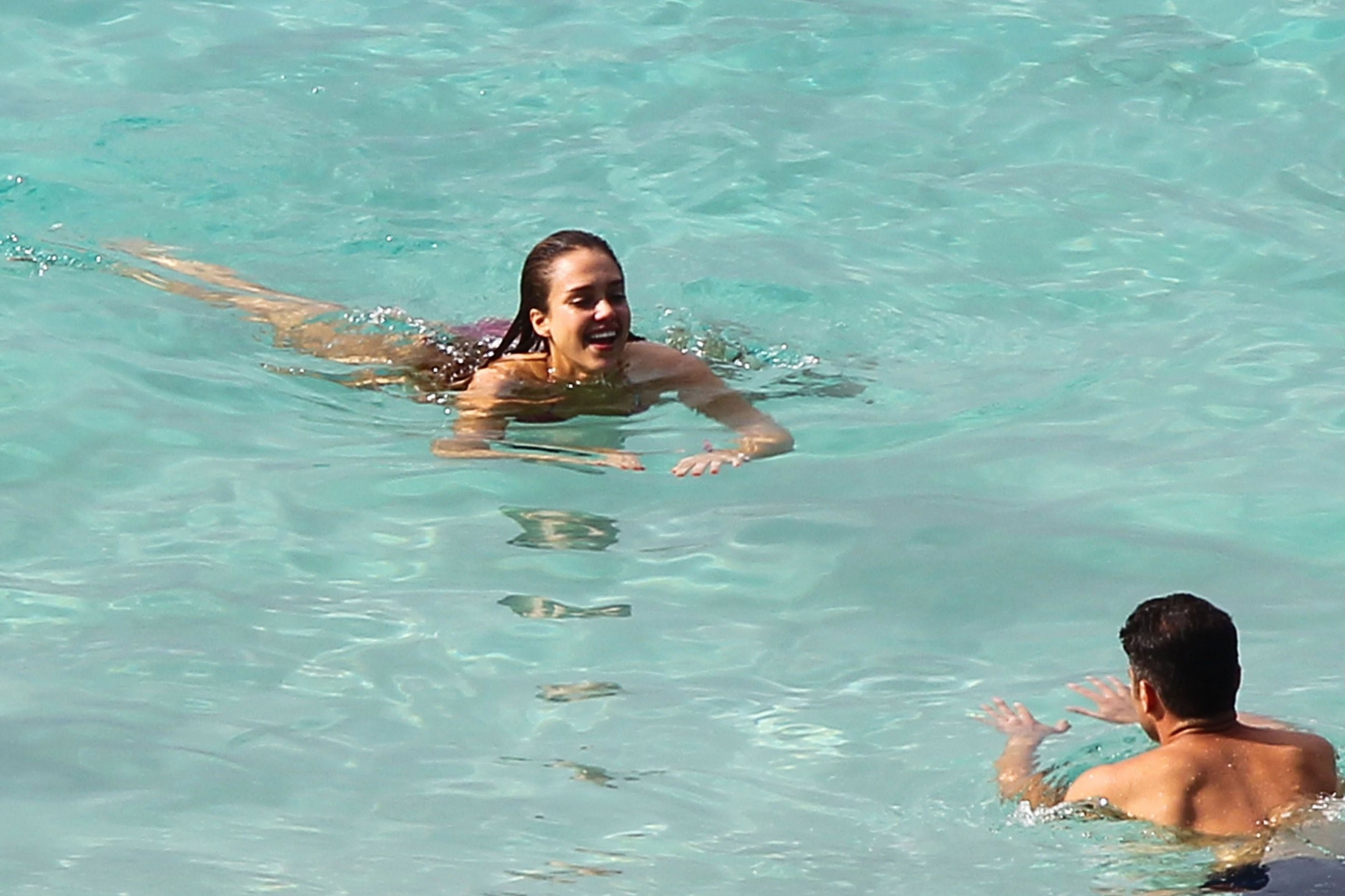 Jessica Alba bikini candids in St. Barts 4/5/13 
