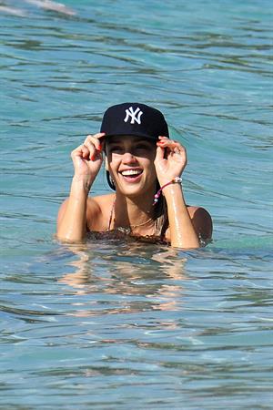 Jessica Alba bikini candids in St. Barts 4/5/13 