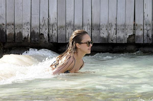 Jessica Alba bikini candids in St. Barts 4/6/13 