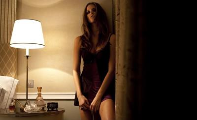 Kim Cloutier in lingerie