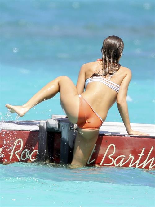Jessica Alba  bikini candids in St. Barts 4/4/13 