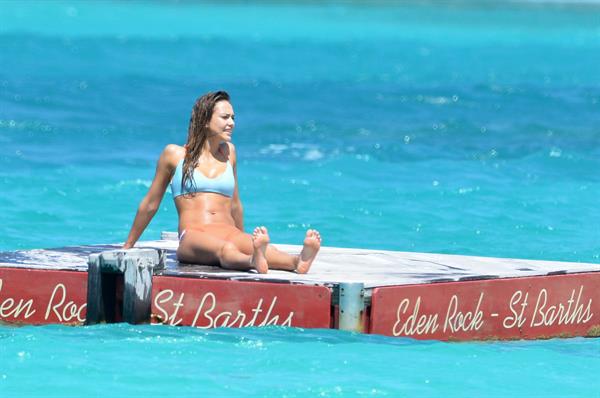 Jessica Alba  bikini candids in St. Barts 4/4/13 