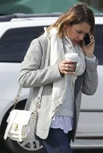 Jessica Alba at her office in Santa Monica 2/8/13 