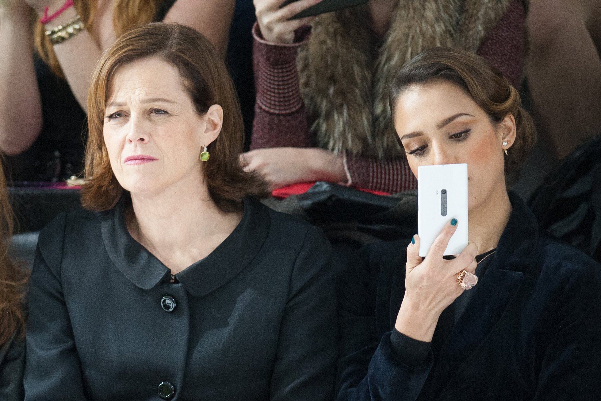 Jessica Alba Christian Dior S/S 2013 Haute Couture show at Paris Fashion Week 1/21/13 