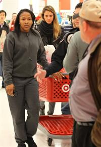 Jessica Alba Christmas shopping at Target in LA 12/20/12 