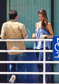 Jessica Alba - checked out a new site for her company in Montebello, California July 31, 2012