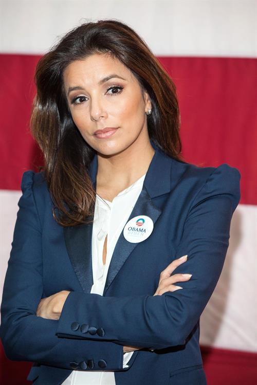 Eva Longoria Participates in Early Vote Canvass Kickoff in Florida - October 27, 2012