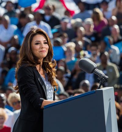 Eva Longoria Obama Campaigns In Nevada in Las Vegas - November 1, 2012