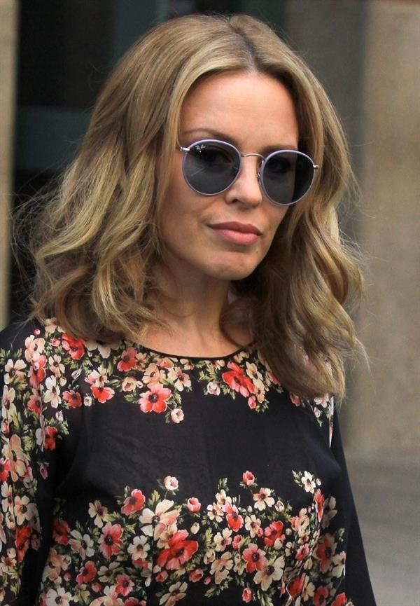Kylie Minogue spotted out and about in New York City, New York on June 19, 2013