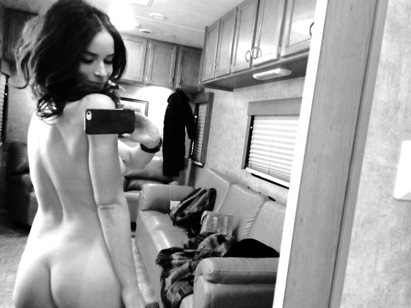 Abigail Spencer taking a selfie and - ass