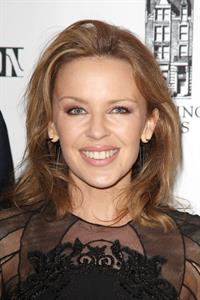 Kylie Minogue in a tight black mini dress for the launching of her book 'Kylie Fashion' at Saks Fifth Avenue