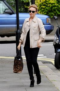 Kylie Minogue Leaving her management company in London August 30, 2012