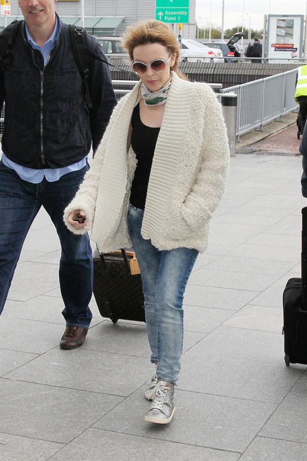 Kylie Minogue Heathrow Airport in London - October 31, 2012