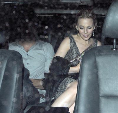 Kylie Minogue - seen leaving Whisky Mist, following a night out in London, 29072012