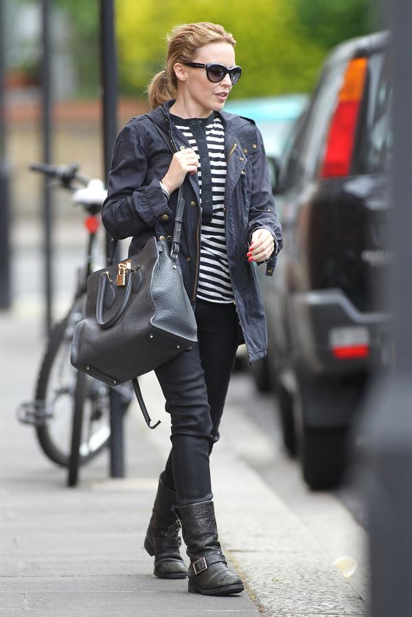 Kylie Minogue - Leaving her management company in London - June 6, 2012 