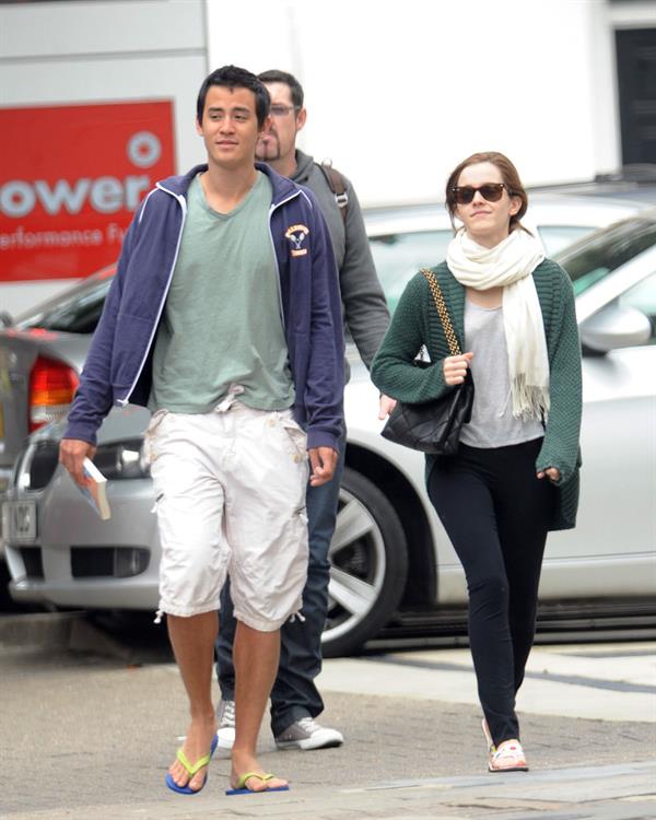 Emma Watson - In London with her boyfriend Will - August 25, 2012
