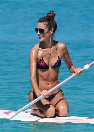 Alessandra Ambrosio in St Barth French West Indies on January 23, 2010