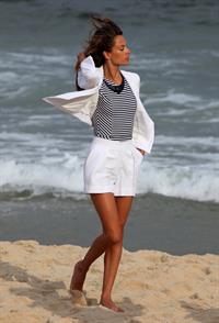 Alessandra Ambrosio photoshoot for Colcci Fashion Line on Panema Beach in Rio de Janeiro 14.06.11 