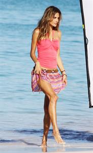 Alessandra Ambrosio photoshoot in St Barth on January 23, 2010 