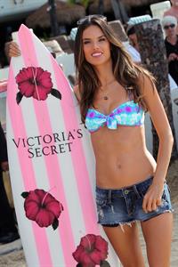 Alessandra Ambrosio at the Royal Hawaiian Hotel to promote the new Victorias Secret store 11.10.11