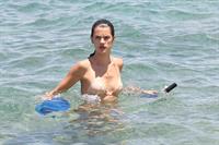 Alessandra Ambrosio on the beach in Hawaii July 30, 2010 