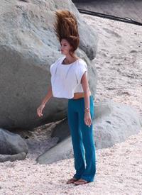 Alessandra Ambrosio photoshoot candids in St Barth