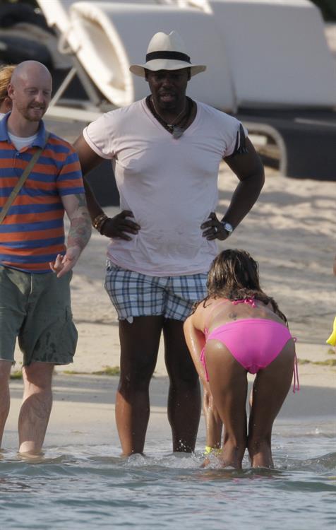 Alessandra Ambrosio photo shoot in St Barthelemy on March 7, 2010