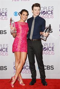 Lea Michele in pink at the 39th Annual People's Choice Awards in Los Angeles on Jan 9, 2013 