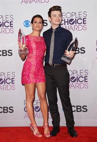 Lea Michele in pink at the 39th Annual People's Choice Awards in Los Angeles on Jan 9, 2013 