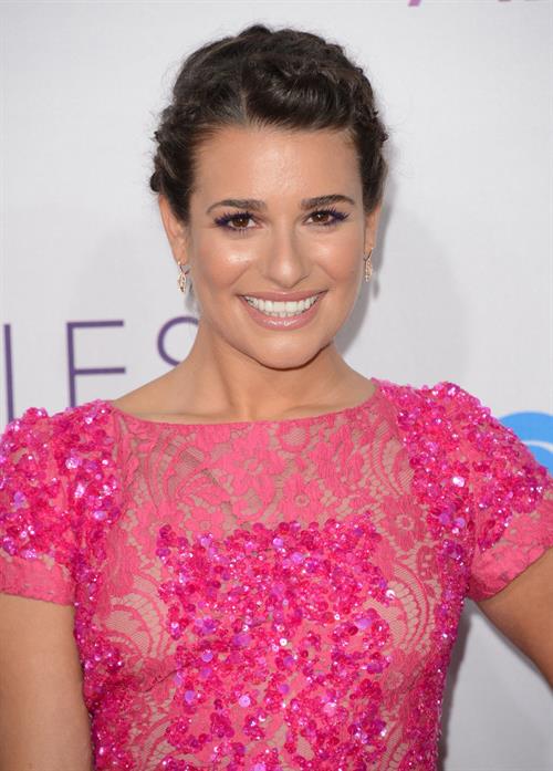 Lea Michele in pink at the 39th Annual People's Choice Awards in Los Angeles on Jan 9, 2013 