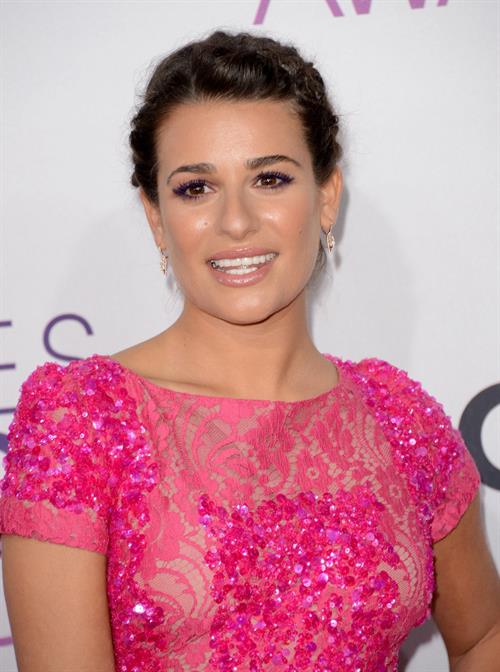 Lea Michele in pink at the 39th Annual People's Choice Awards in Los Angeles on Jan 9, 2013 