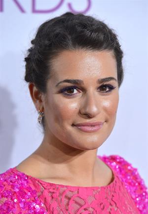 Lea Michele in pink at the 39th Annual People's Choice Awards in Los Angeles on Jan 9, 2013 
