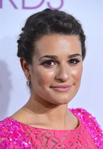 Lea Michele in pink at the 39th Annual People's Choice Awards in Los Angeles on Jan 9, 2013 