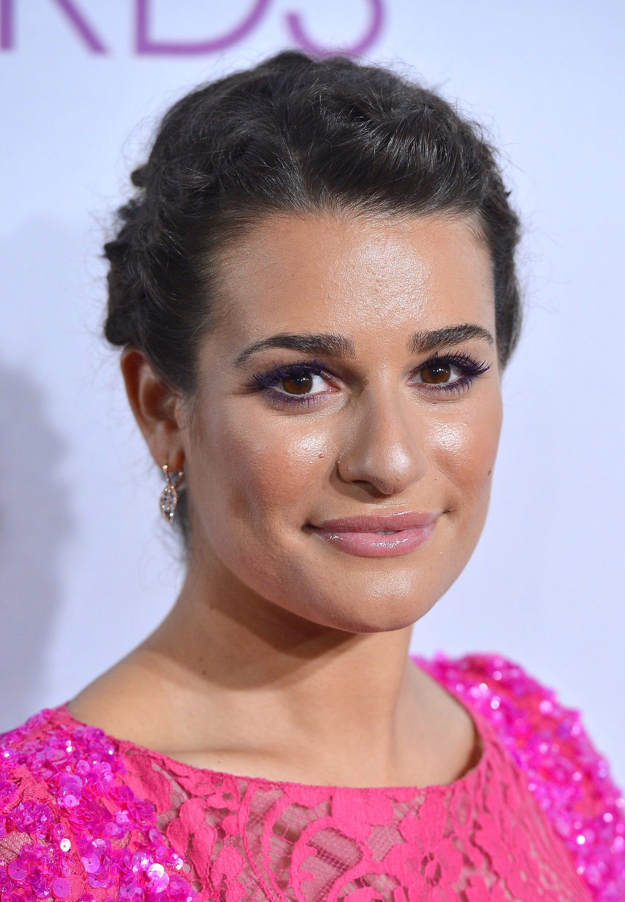 Lea Michele in pink at the 39th Annual People's Choice Awards in Los Angeles on Jan 9, 2013 