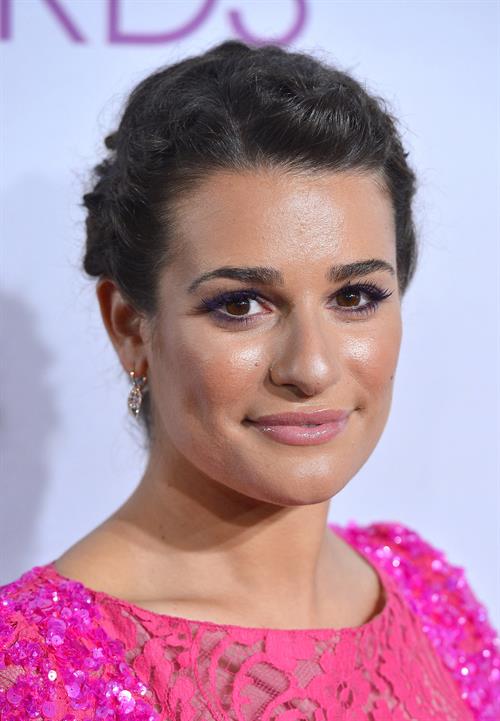 Lea Michele in pink at the 39th Annual People's Choice Awards in Los Angeles on Jan 9, 2013 