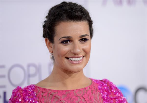 Lea Michele in pink at the 39th Annual People's Choice Awards in Los Angeles on Jan 9, 2013 