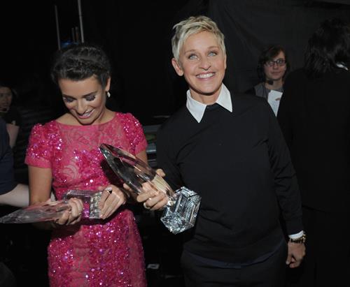 Lea Michele at the 39th Annual People's Choice Awards in Los Angeles on Jan 9, 2013