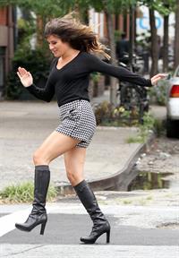 Lea Michele - On the Set of Glee - August 12, 2012
